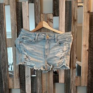 Distressed Denim Women's Shorts